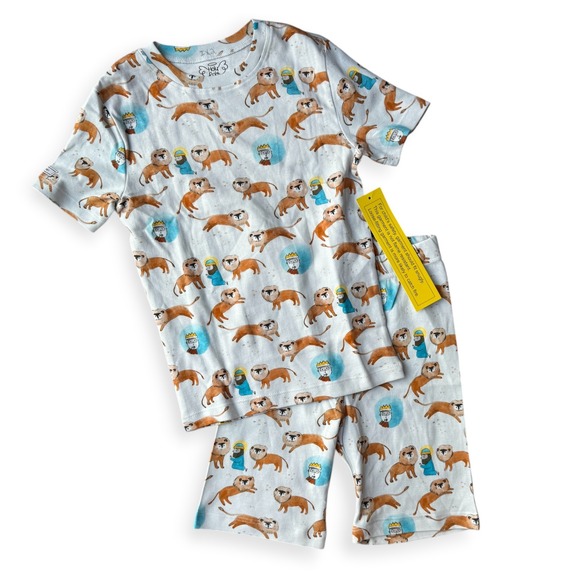 Holy Pals Other - Holy Pals Kids Daniel and the Lions Den Pajama Set Size 8 Blue Cotton 2pc NEW